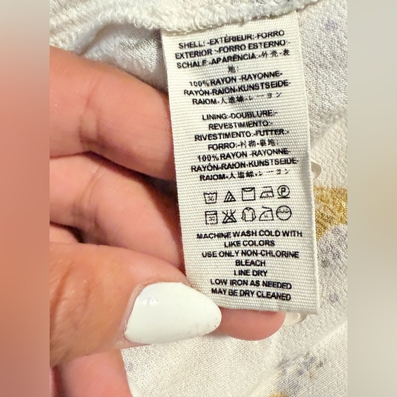 Free People 8 Teagan Floral Mini Dress Cut Out Yellow Floral Bell Sleeve Boho - Picture 6 of 11